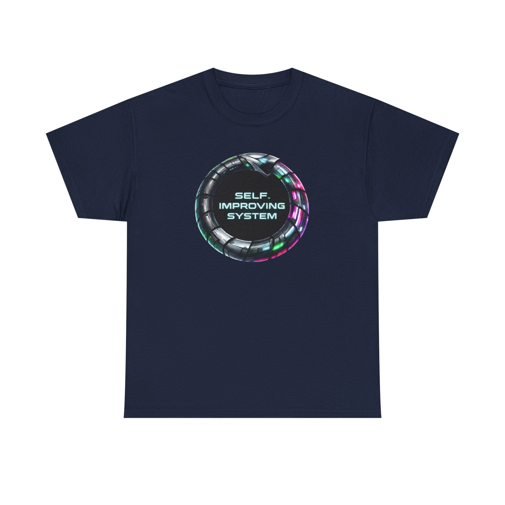 Self Improving System T-Shirt | Retro Futuristic Ouroboros Tee