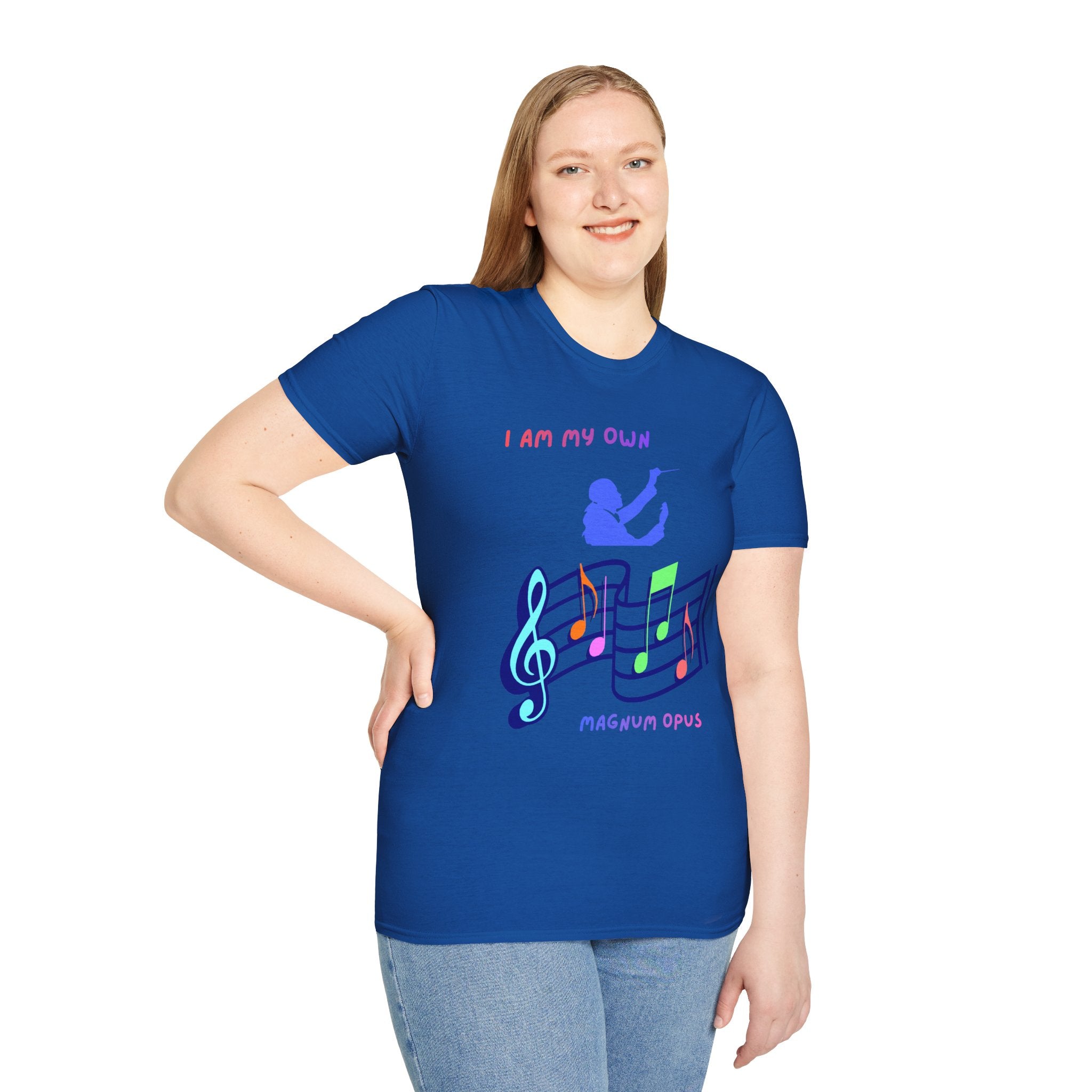 I Am My Own Magnum Opus T-Shirt | Musical Notes Treble Clef Design