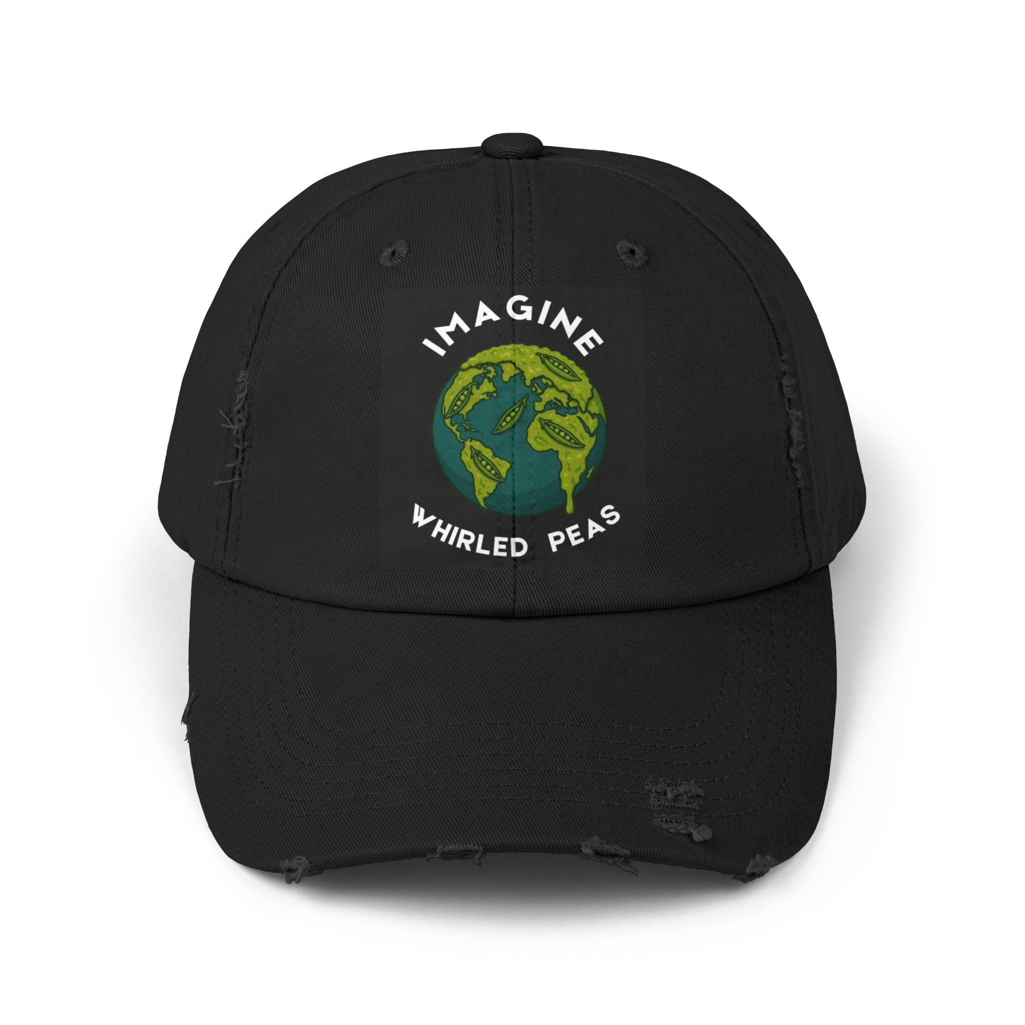 Imagine Whirled Peas Unisex Distressed Cap