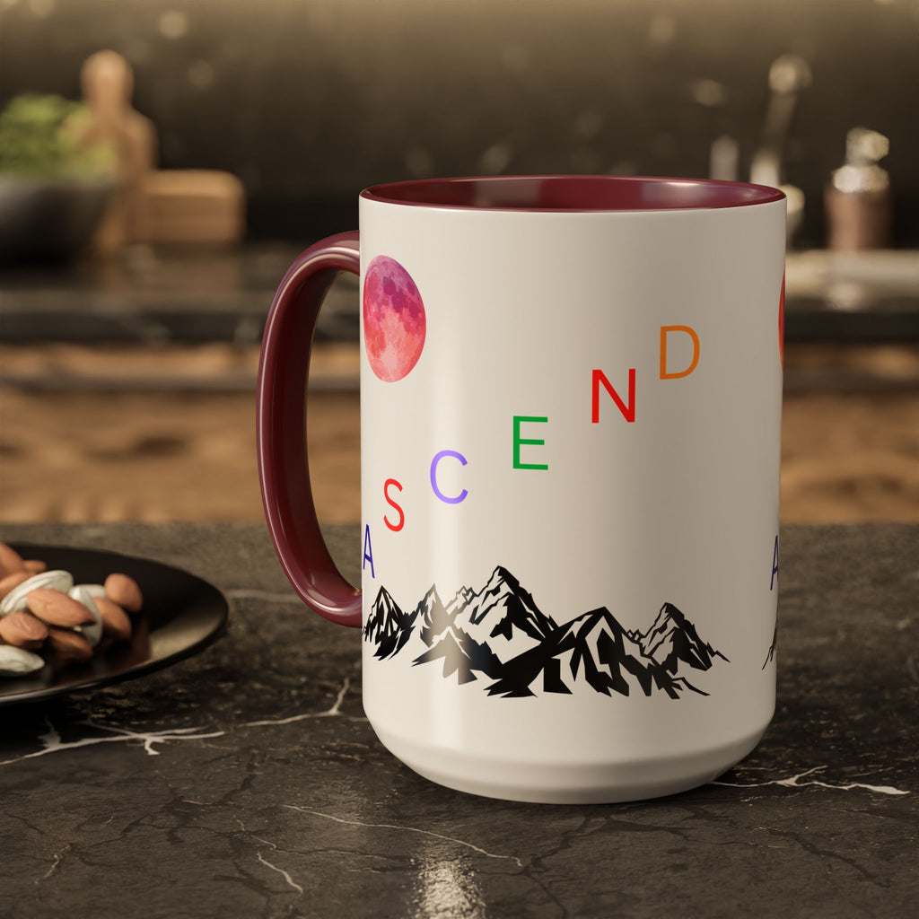 Ascend the Mountain Moon Ceramic Mug