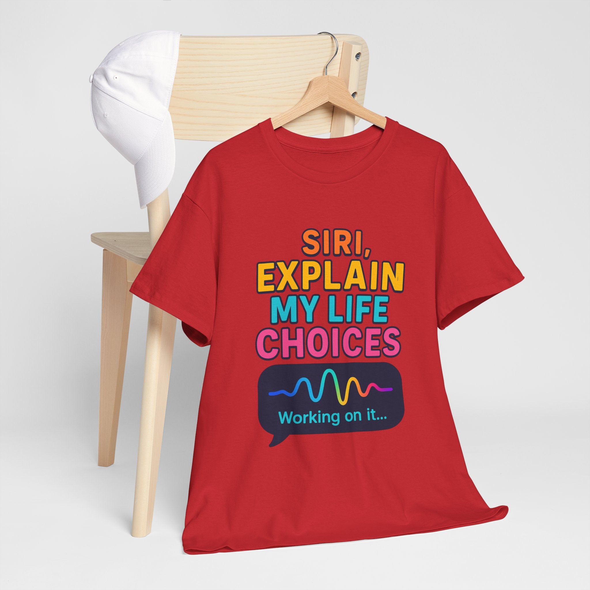 Siri Explain My Life Choices T-Shirt | Funny Tech Quote Tee